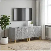 vidaXL : Meuble TV Sonoma, gris, en panneaux de particules