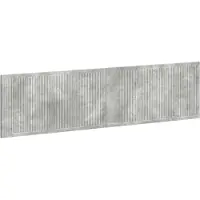 Syfax Tête de lit fixée au mur, couleur gris béton, matériau composite en bois