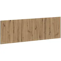 Syfax Tête de lit fixée au mur, en bois stratifié imitation chêne artisanal