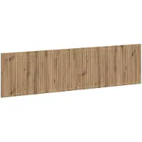Syfax Tête de lit fixée au mur, en bois stratifié imitation chêne artisanal