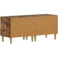 vidaXL Meuble TV en bois imitation chêne fumé