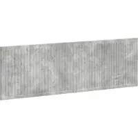 Syfax Tête de lit fixée au mur, couleur gris béton, matériau composite en bois