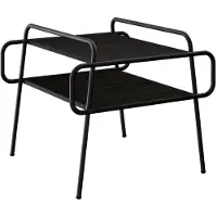 vidaXL Table basse en bois imitation chêne noir, 60 x 60 x 51 cm