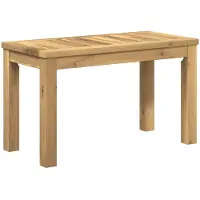 vidaXL Table basse blanche, 60,5 x 30 x 36 cm, en bois d'acacia massif