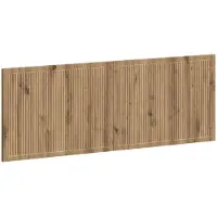 Syfax Tête de lit fixée au mur, en bois stratifié imitation chêne artisanal