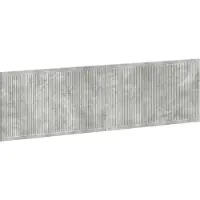 Syfax Tête de lit fixée au mur, couleur gris béton, matériau composite en bois
