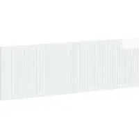 Syfax Tête de lit fixée au mur, en bois stratifié blanc brillant