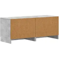 vidaXL Meuble TV , gris béton, fabriqué en panneaux de particules