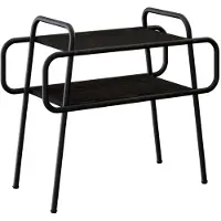 vidaXL Table basse en bois imitation chêne noir, 60 x 30 x 51 cm