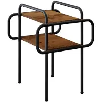 vidaXL Table basse en bois recyclé, 40 x 40 x 51 cm, matériau de bois