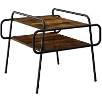 vidaXL Table basse en bois imitation chêne fumé, 60 x 60 x 51 cm, matériau composite