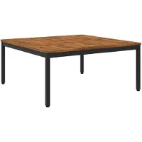 vidaXL Table basse, design naturel et noir, 100 x 100,5 x 45 cm