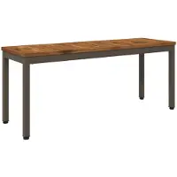 vidaXL Banc de jardin, 108,5 x 35 x 45 cm, en bois d'acacia massif, modèle droit
