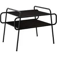 vidaXL Table basse en bois imitation chêne noir, 70 x 50 x 51 cm