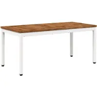 vidaXL Table basse, design naturel et blanc, 50 x 100,5 x 45 cm