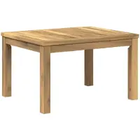vidaXL Table basse blanche, 50 x 60,5 x 36 cm, en bois d'acacia massif