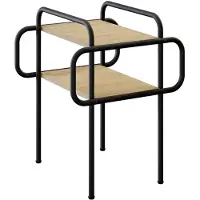 vidaXL Table basse en bois imitation chêne Sonoma, 40 x 40 x 51 cm