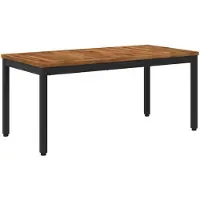 vidaXL Table basse, naturel et noir, 50 x 100,5 x 45 cm