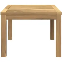 vidaXL Table basse blanche, 50 x 68,5 x 36 cm, en bois d'acacia massif