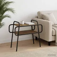 Prolenta Table basse exclusive en bois massif, chêne, dimensions : 60 x 30 x 51 cm