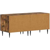 vidaXL Meuble TV en bois imitation chêne fumé