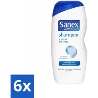 Sanex Shampooing - Antipelliculaire - Contre les pellicules - 250 ml - Pack avantage - 6 pièces
