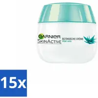 Garnier - SkinActive - Crème de jour botanique - Aloe Vera - Tous types de peaux - 50 ml - Pack avantage - 15 pièces