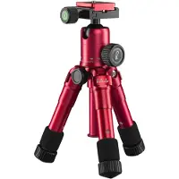 Mantona kaleido mini sundown red metallic (Métal), Trépied, Rouge