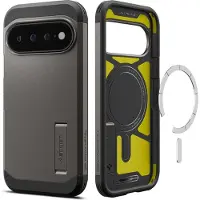 Spigen - Coque de protection résistante MagSafe - Google Pixel 11 Pro XL - Gris métallisé (Google Pixel 11 Pro XL), Coque pour téléphone portable, Gris