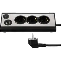 REV LIGHT SOCKET multiprise 3x + 2x USB