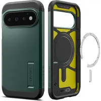 Spigen - Coque de protection rigide MagFit - Google Pixel 11 Pro - Vert abyssal (Google Pixel 11 Pro), Coque pour téléphone portable, Vert
