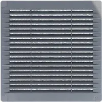 EDM Lüftungsgitter 87703 Grau 15 x 15 cm