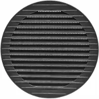 EDM Lüftungsgitter 87722 Anthrazit Ø 15 cm
