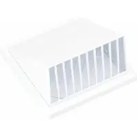 EDM Lüftungsgitter 87754 Weiss 12,5 x 17 x 17 cm