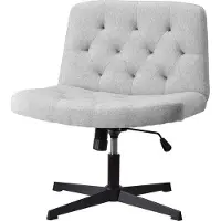 OEM Chaise de bureau grise sans accoudoirs, dossier mi-haut