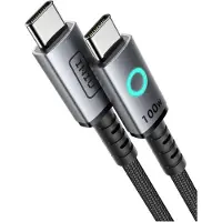 Iniu Câble Magnetique Leopard USB C/C 100W 1,2m Noir