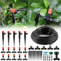 Famanu Système d'irrigation goutte à goutte - Tuyau de 20 mètres - Arrosage automatique pour plantes de jardin
