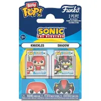 Funko POP! Sonic le Hérisson, figurines en vinyle Bitty POP! Lot de 2 : Knuckles et Shadow, 2 cm