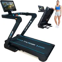 Thunder Tapis de course électrique - - ELION 4 HP - Écran tactile TFT 21,5 pouces Android WiFi Bluetooth 20 km/h 25 niveaux d'inclinaison jusqu'à 18kg