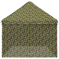 Syfax Tente avec 4 parois, dimensions 2,9 x 5,8 mètres, camouflage militaire
