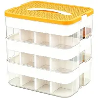 OEM Boîte de rangement, design empilable, utilisation polyvalente, 3 niveaux