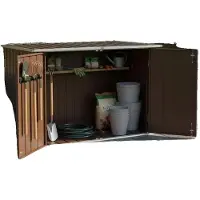 OEM Boîte de rangement, résistante aux intempéries, utilisation polyvalente en extérieur, couleur vert armée