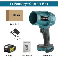 StarTech.com Souffleur de feuilles sans fil - Souffleur d'air électrique - Moteur sans balais de 150 000 tr/min - Compatible avec batterie 18V - Coffret comprenant 1 batterie de 4,0 Ah