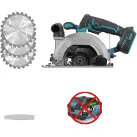 OEM Scie circulaire, vitesse de 8000 tours par minute, angle de coupe réglable, NE PAS UTILISER DE BATTERIE