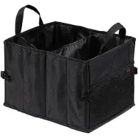 Markenlos Sac de coffre pliable pour voiture - petit format - noir - fixation par velcro - 37 x 29 x 25 cm