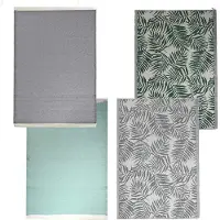 Famanu Tapis d'extérieur imperméable pour terrasse, jardin ou balcon, 120 cm x 180 cm, motif feuillage vert