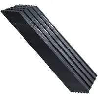 Eikuavons , 24 pièces de tôle ondulée pour toiture, profilée, en métal, comprenant des gants de protection coupants, dimensions 129x46 cm, épaisseur 0,25 mm, surface de 14 m², couleur anthracite