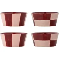 Bloomingville Ensemble de 4 bols Floki roses