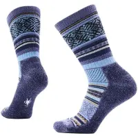 Smartwool Everyday Cozy Fair Isle Sweater Crew Socks Bleu EU 38-41