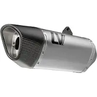 Leovince Lv-14 R Kawasaki Zx-6 R 636 2019/zx-6 R 636 Abs 19-26 Homologated Muffler Argenté Homologated